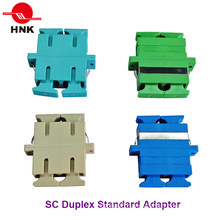 Sc Duplex Standard Plastic Fiber Optic Adapter